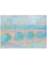 Monet Waterloo Bridge, London, at Sunset - Art Print